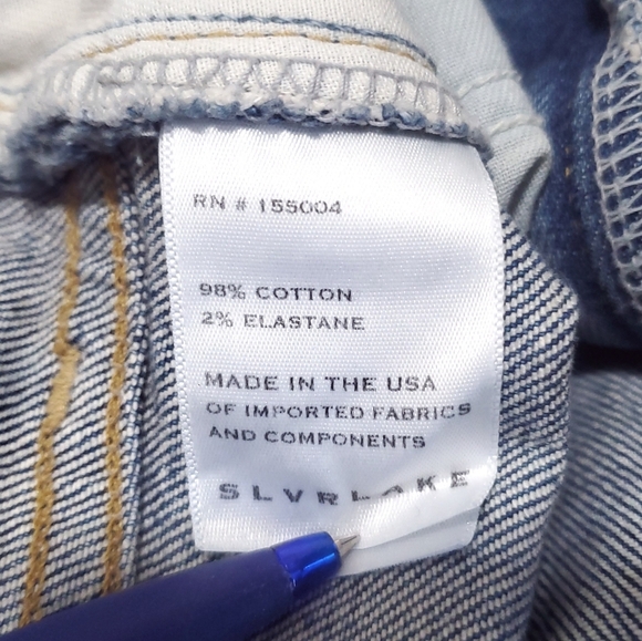 SLVRLAKE London Jeans in Monterey High rise straight leg Size 30 - Picture 15 of 16